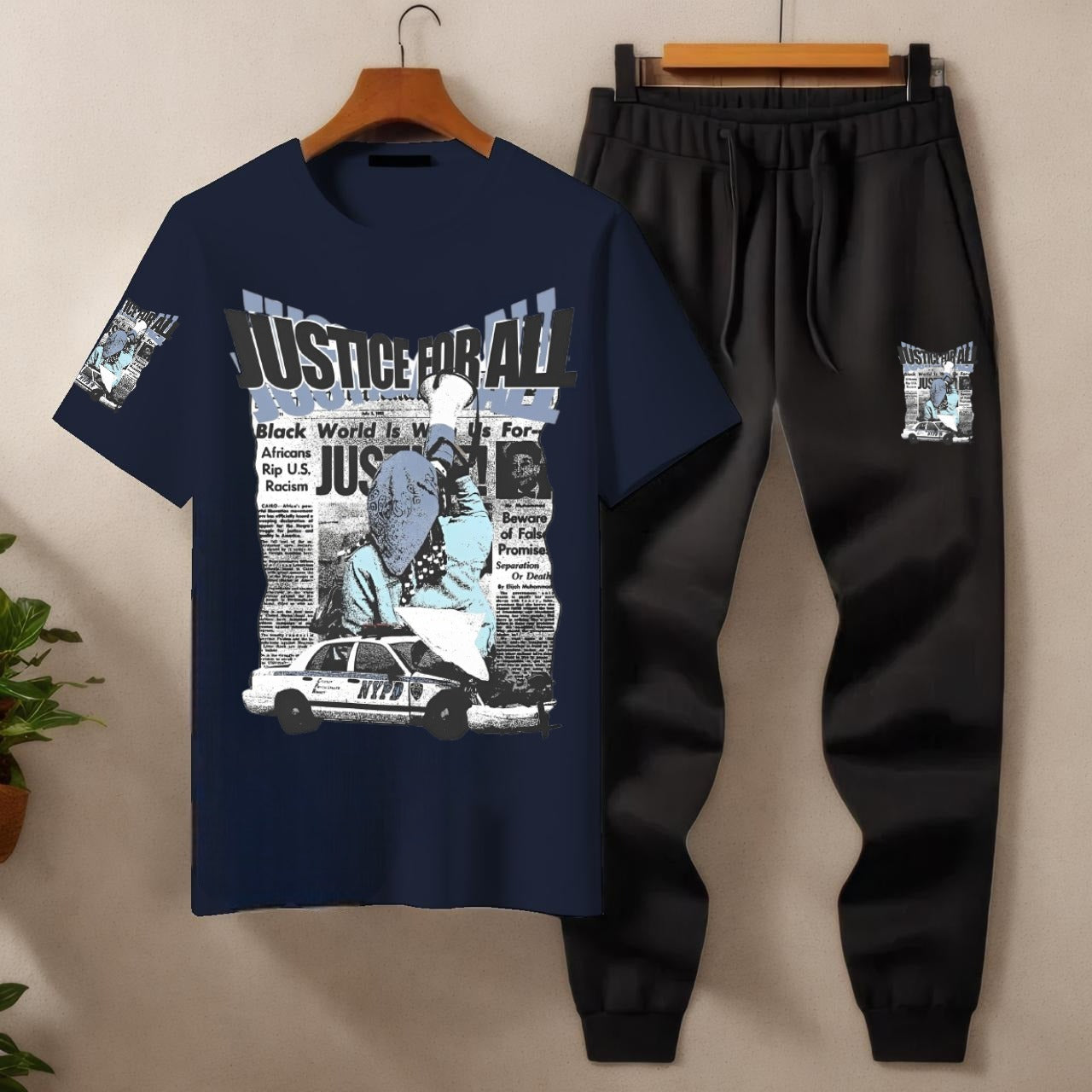Mens Summer Justice For All Tracksuit
