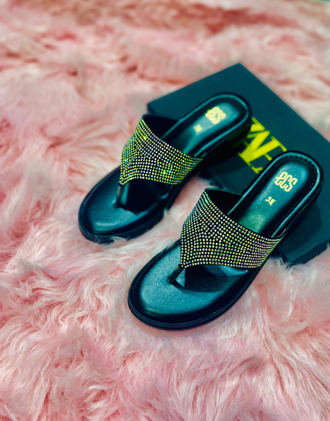 LADIES PU SOLE SLIPPER SOFT COMFORTABLE DURABLE