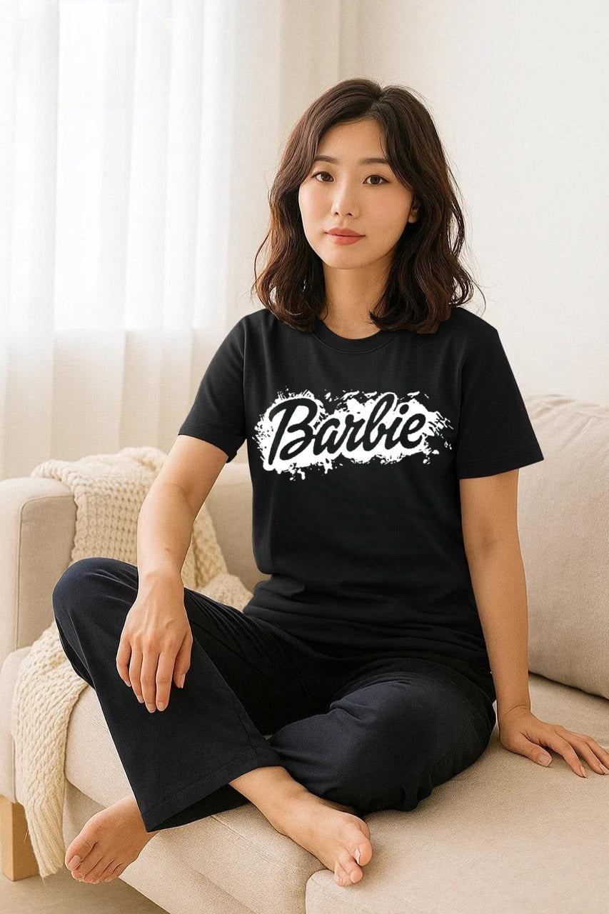 Women Barbie Printed Night Suits