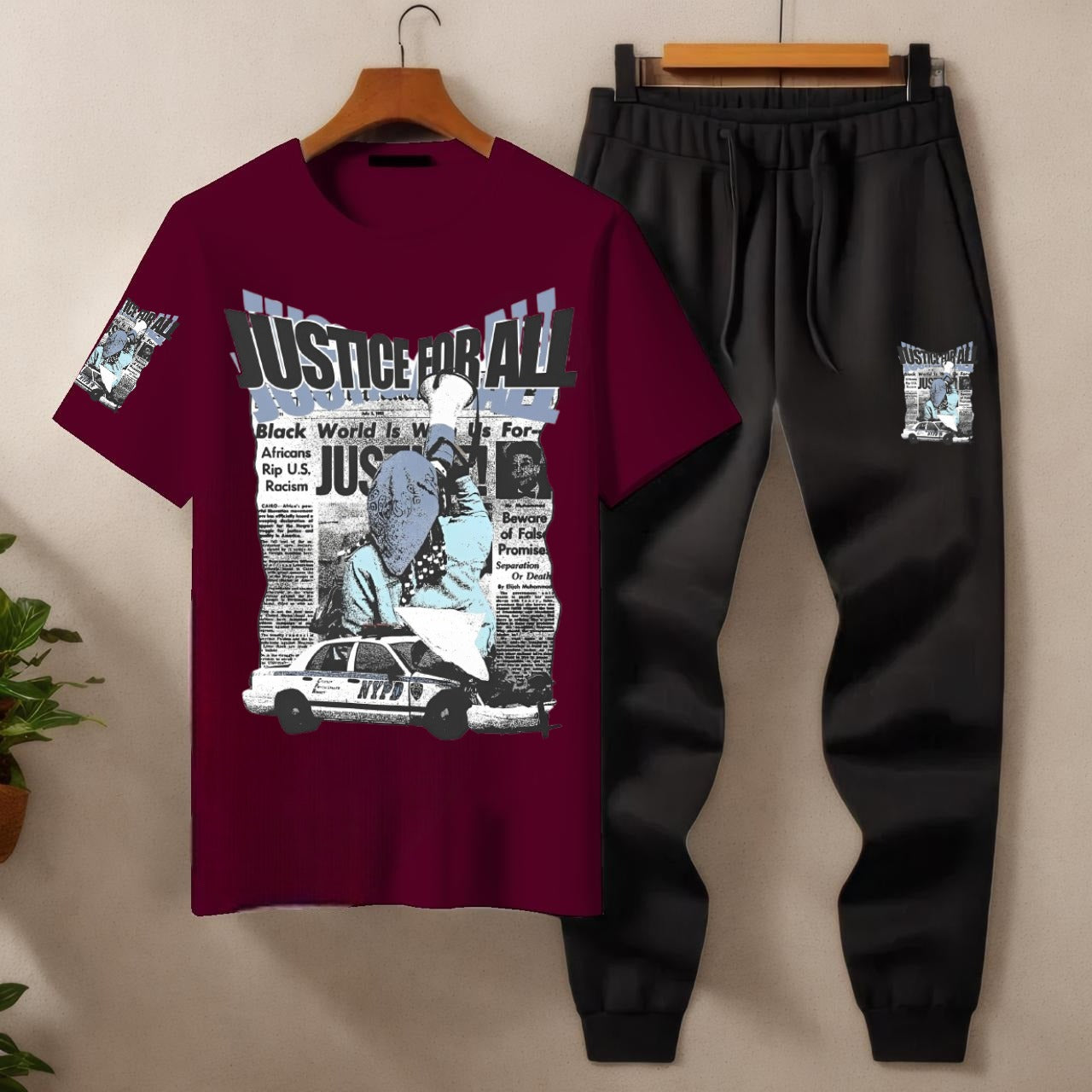 Mens Summer Justice For All Tracksuit