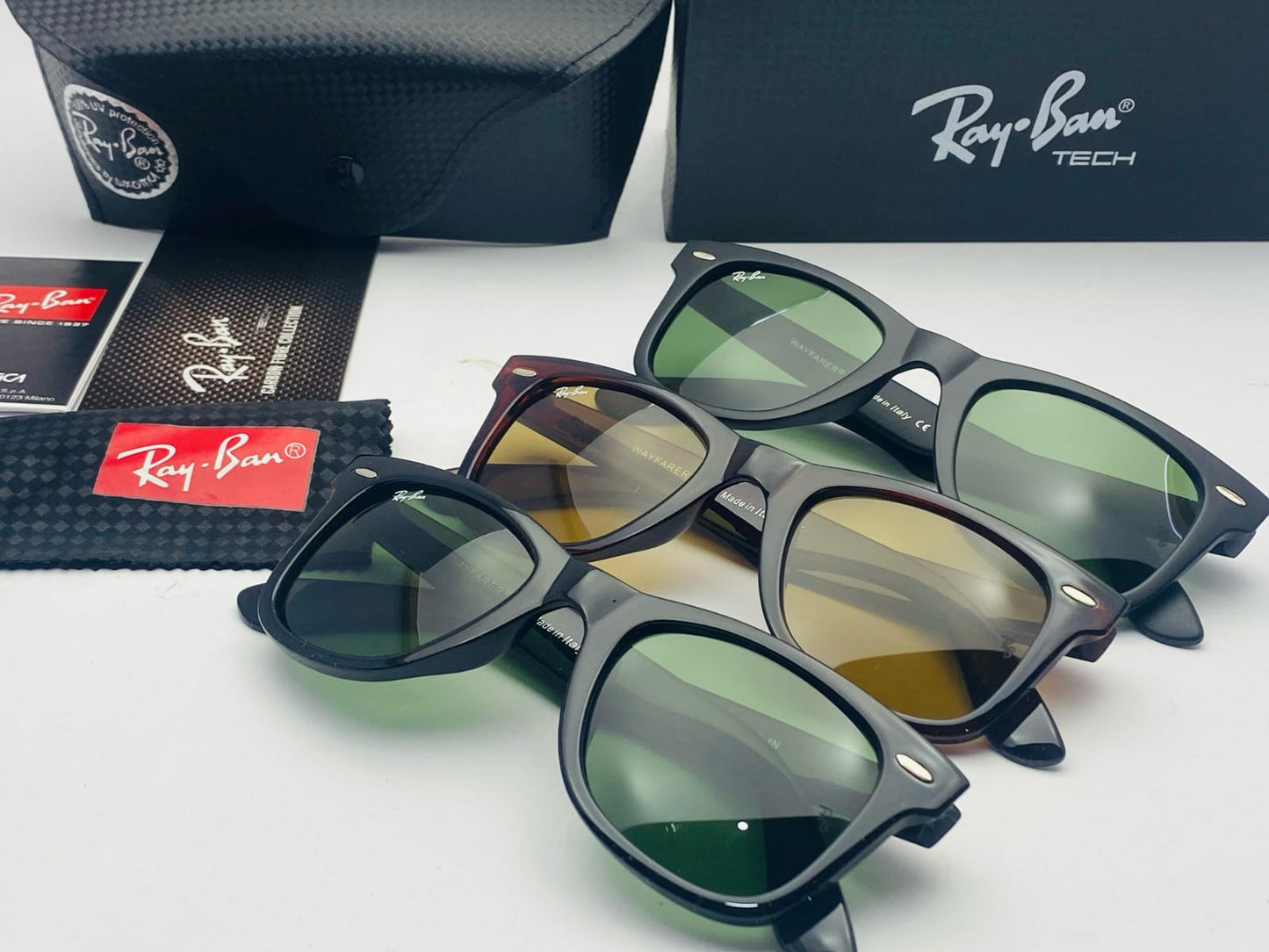 Rayban wayfer and club master sunglasses With brand box