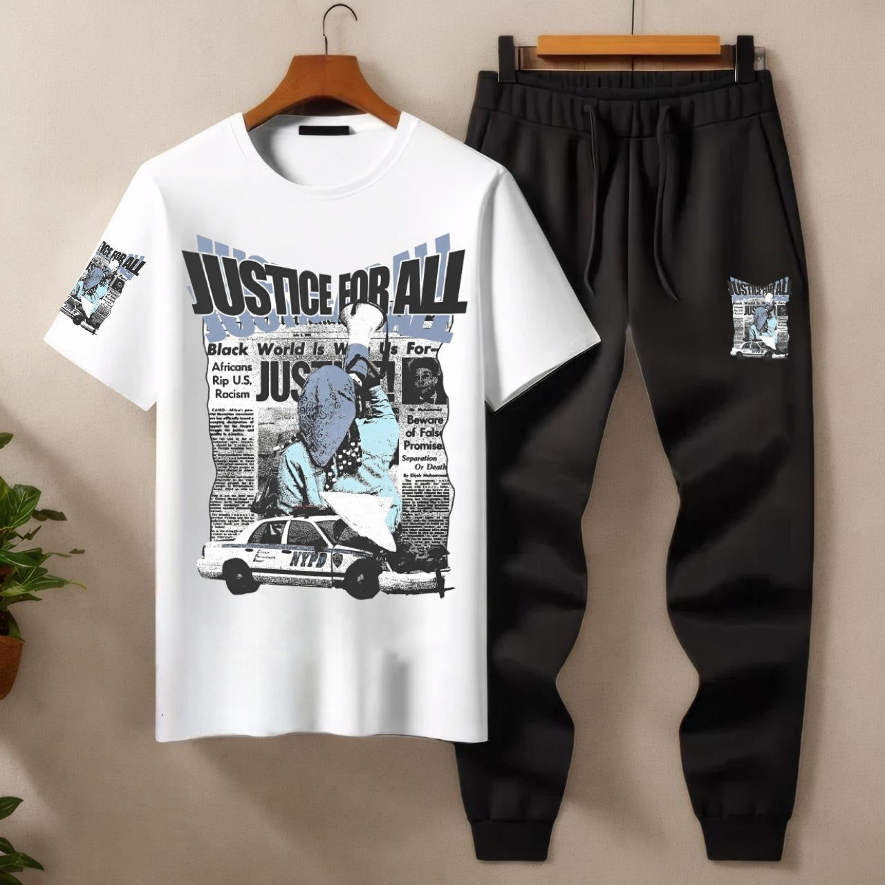 Mens Summer Justice For All Tracksuit
