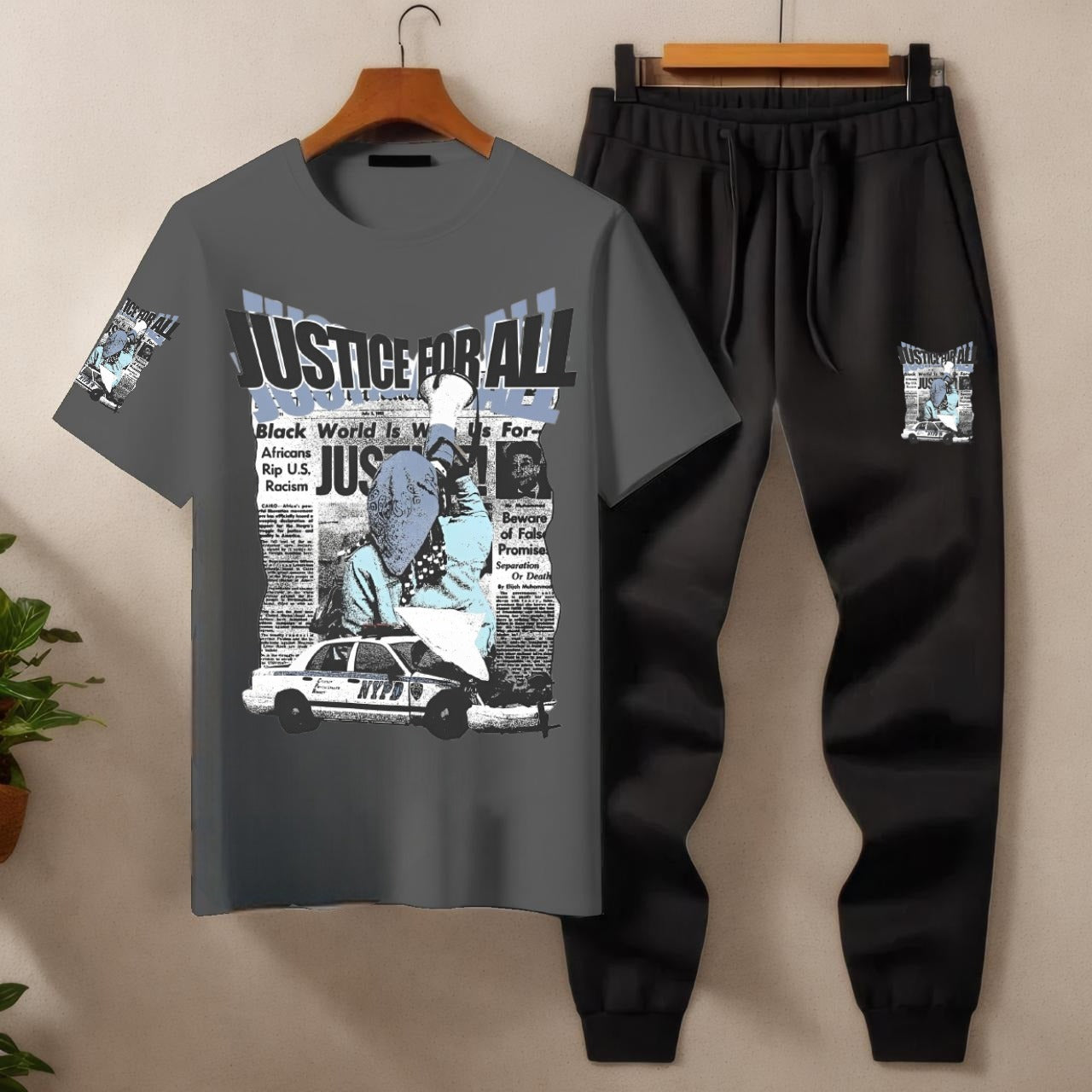 Mens Summer Justice For All Tracksuit