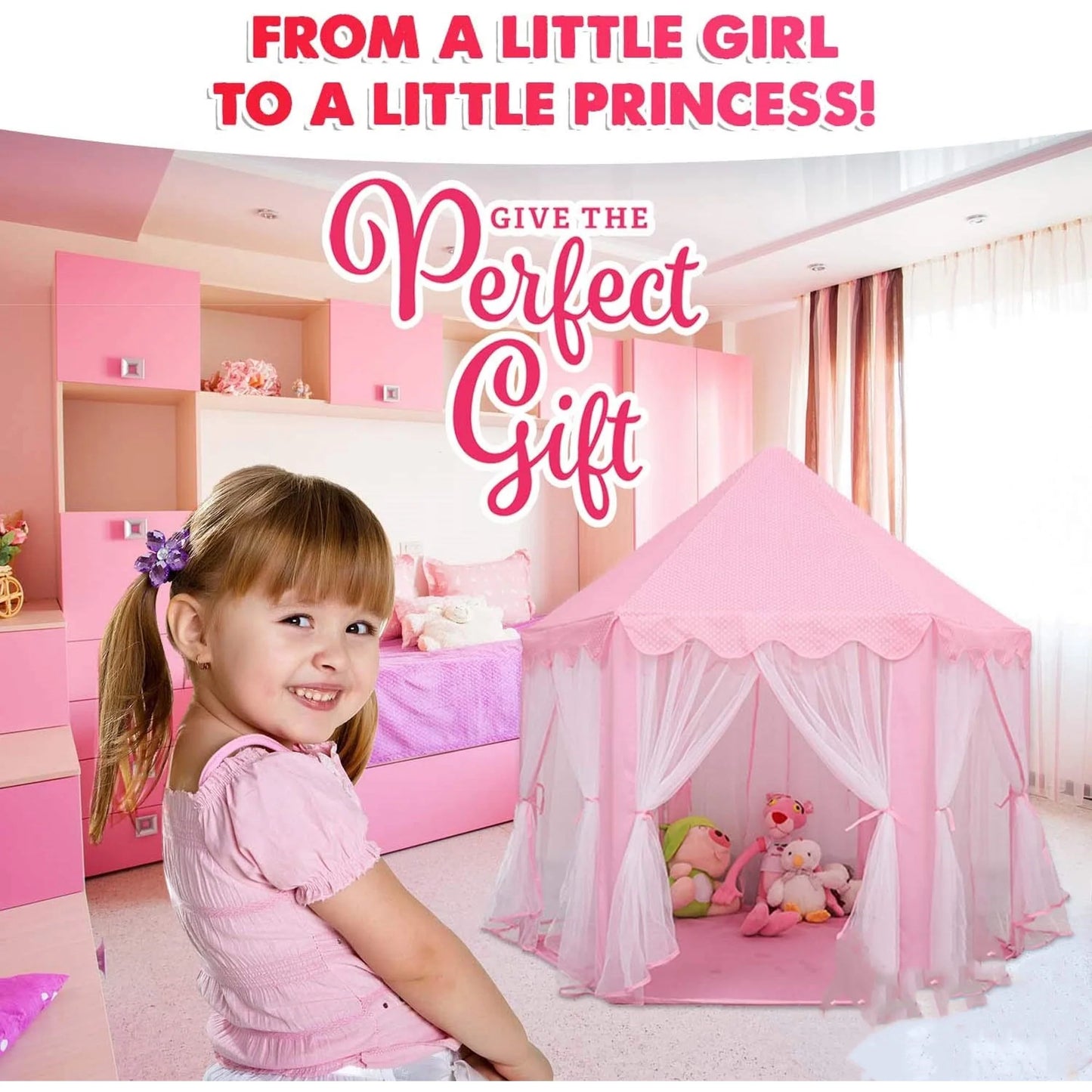 Beautiful Princess Castle Play Tent House