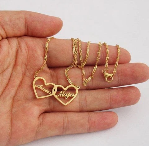 Gold Plated Pendant | Customize Name Locket