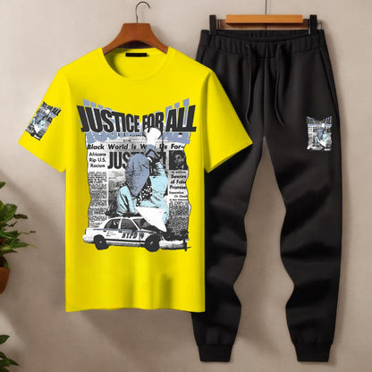 Mens Summer Justice For All Tracksuit