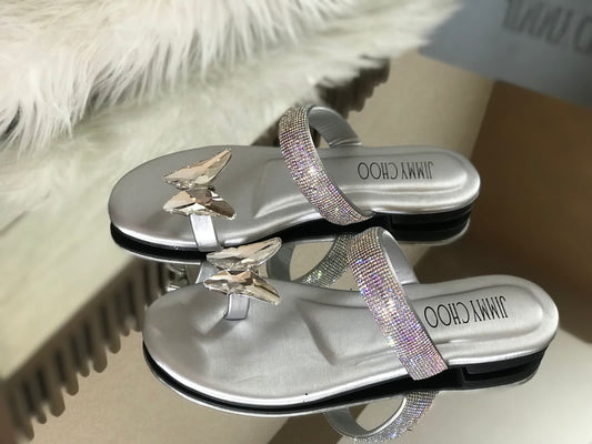 LADIES BUTTERFLY SLIPPER FLAT