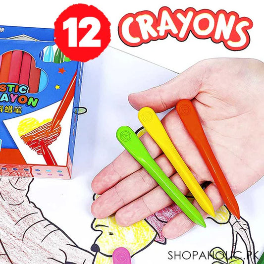 Plastic Crayons – set of 12