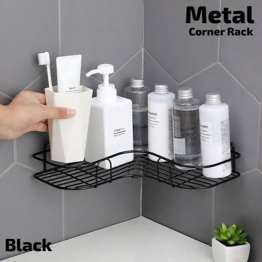 Metal Wire Black Corner Rack