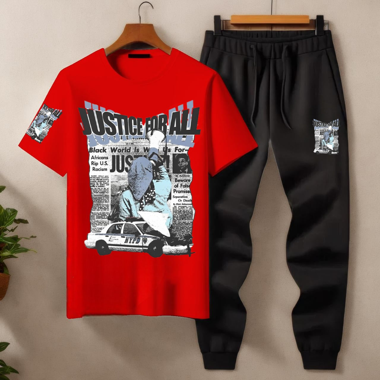 Mens Summer Justice For All Tracksuit