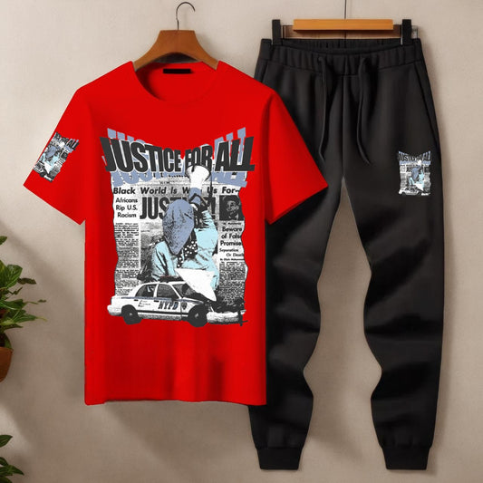 Mens Summer Justice For All Tracksuit