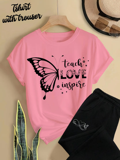 Women Summer Teach Love Inspire Tracksuit