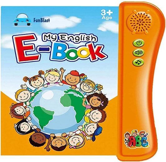 FunBlast Interactive Children Book -Musical English Educational Phonetic Learning Book for 3 + Year Kids, Boys, Toddlers (Multicolor) (My English E-Book)