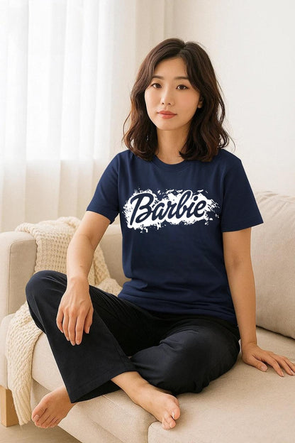 Women Barbie Printed Night Suits