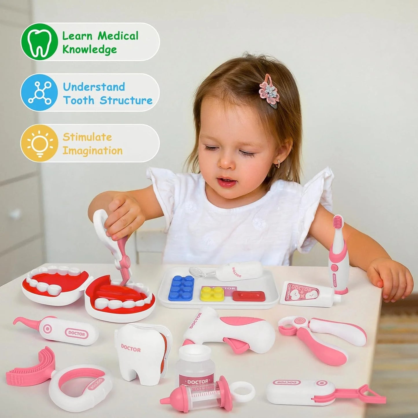 Realistic Dentist Playset for Kids