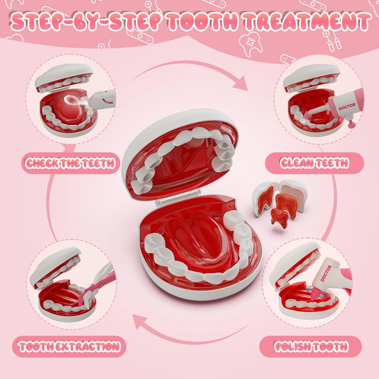 Realistic Dentist Playset for Kids