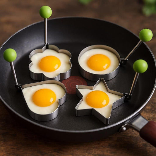 Pack of 4 Stainless Steel Egg Moulds