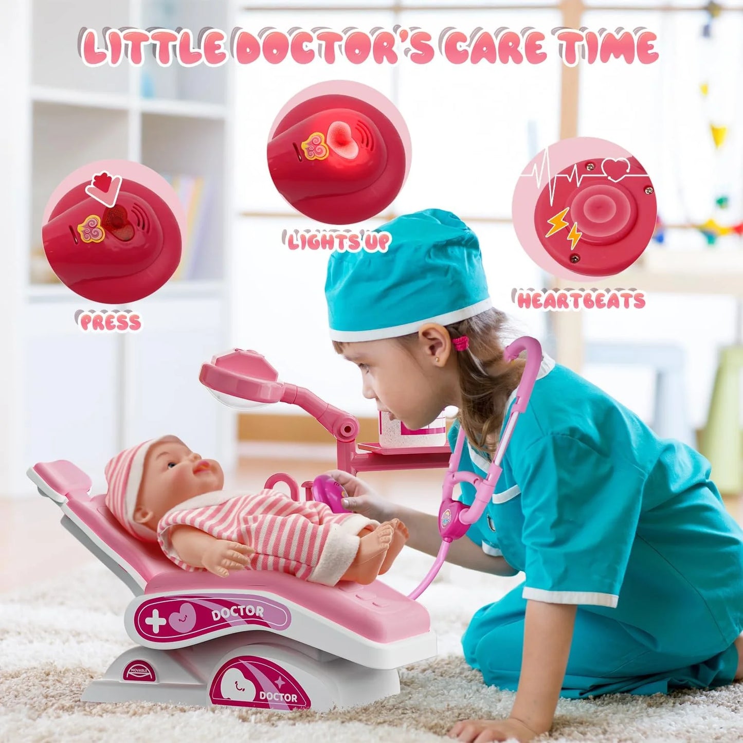 Realistic Dentist Playset for Kids