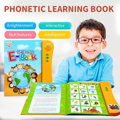 FunBlast Interactive Children Book -Musical English Educational Phonetic Learning Book for 3 + Year Kids, Boys, Toddlers (Multicolor) (My English E-Book)