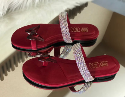 LADIES BUTTERFLY SLIPPER FLAT
