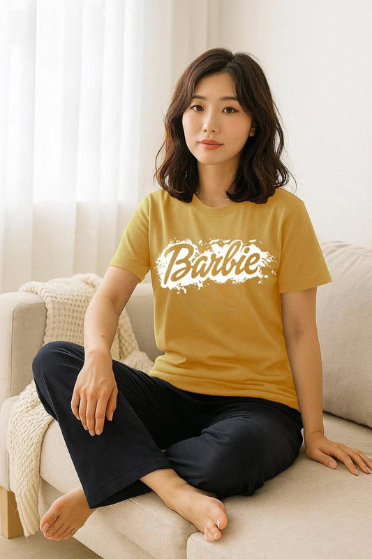 Women Barbie Printed Night Suits