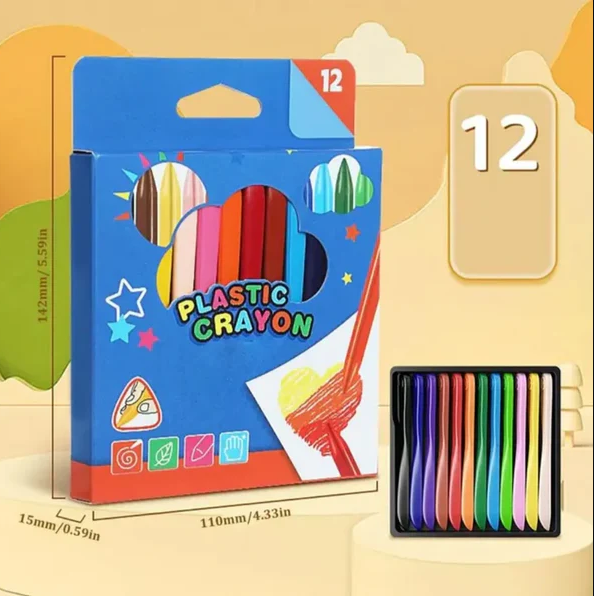 Plastic Crayons – set of 12