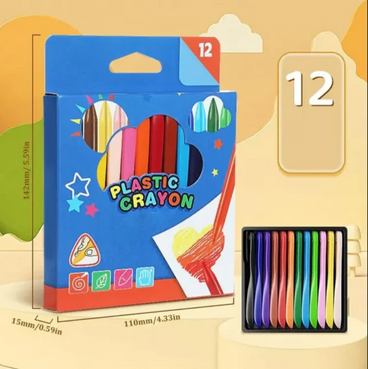 Plastic Crayons – set of 12
