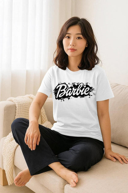 Women Barbie Printed Night Suits