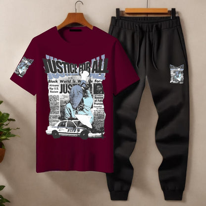 Mens Summer Justice For All Tracksuit