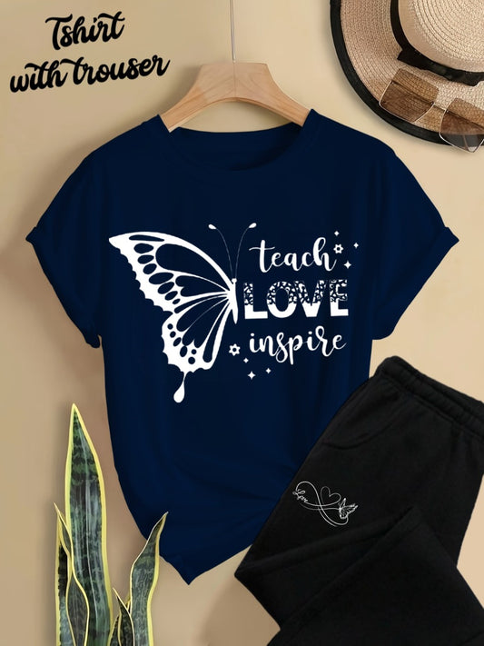 Women Summer Teach Love Inspire Tracksuit