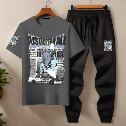 Mens Summer Justice For All Tracksuit