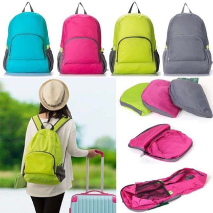 Water proof foldable backpack light weight outdoor travel camping hiking bag