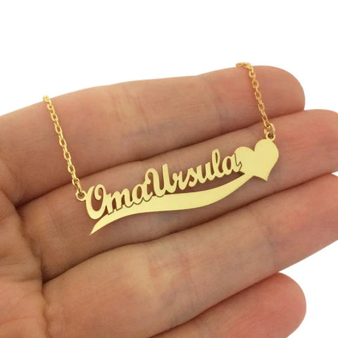 Gold Plated Pendant | Customize Name Locket